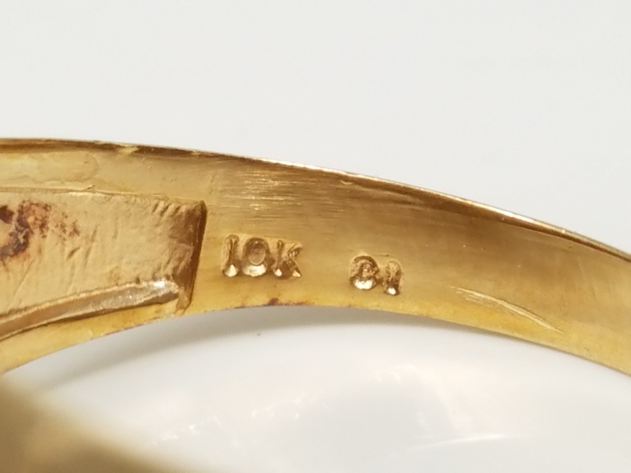 Fancy 10k Two Tone Gold Natural Diamond Flying Eagle Ring