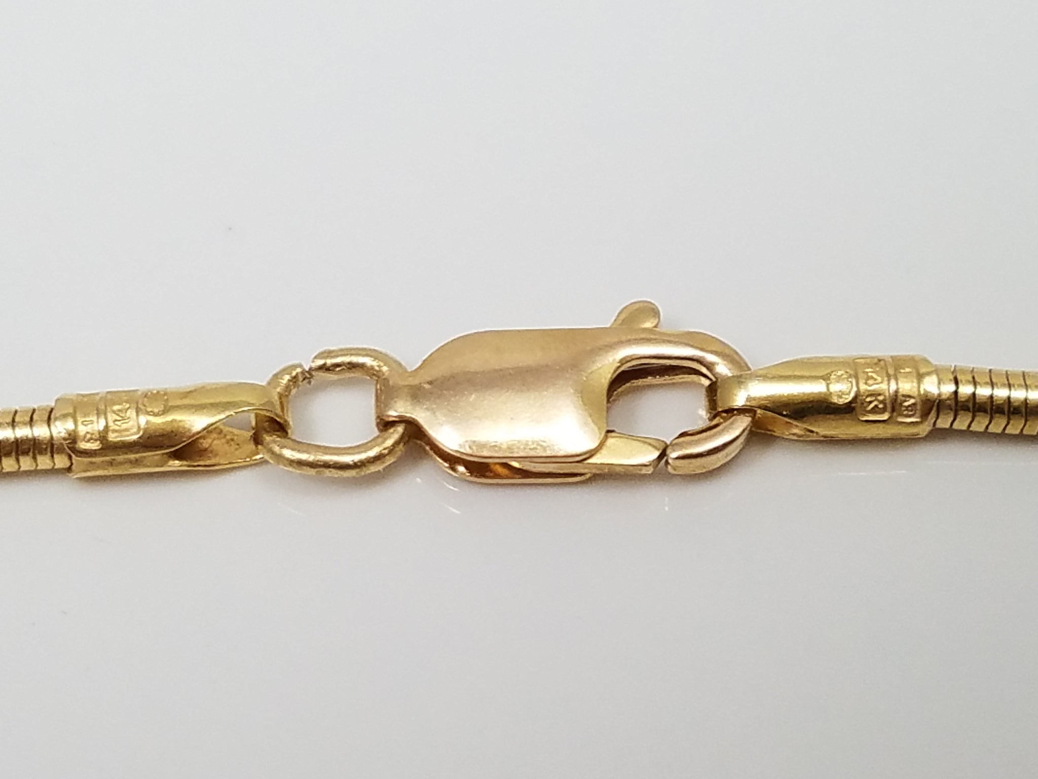 Sleek Snake Link 20.5" Necklace in 14k Yellow Gold