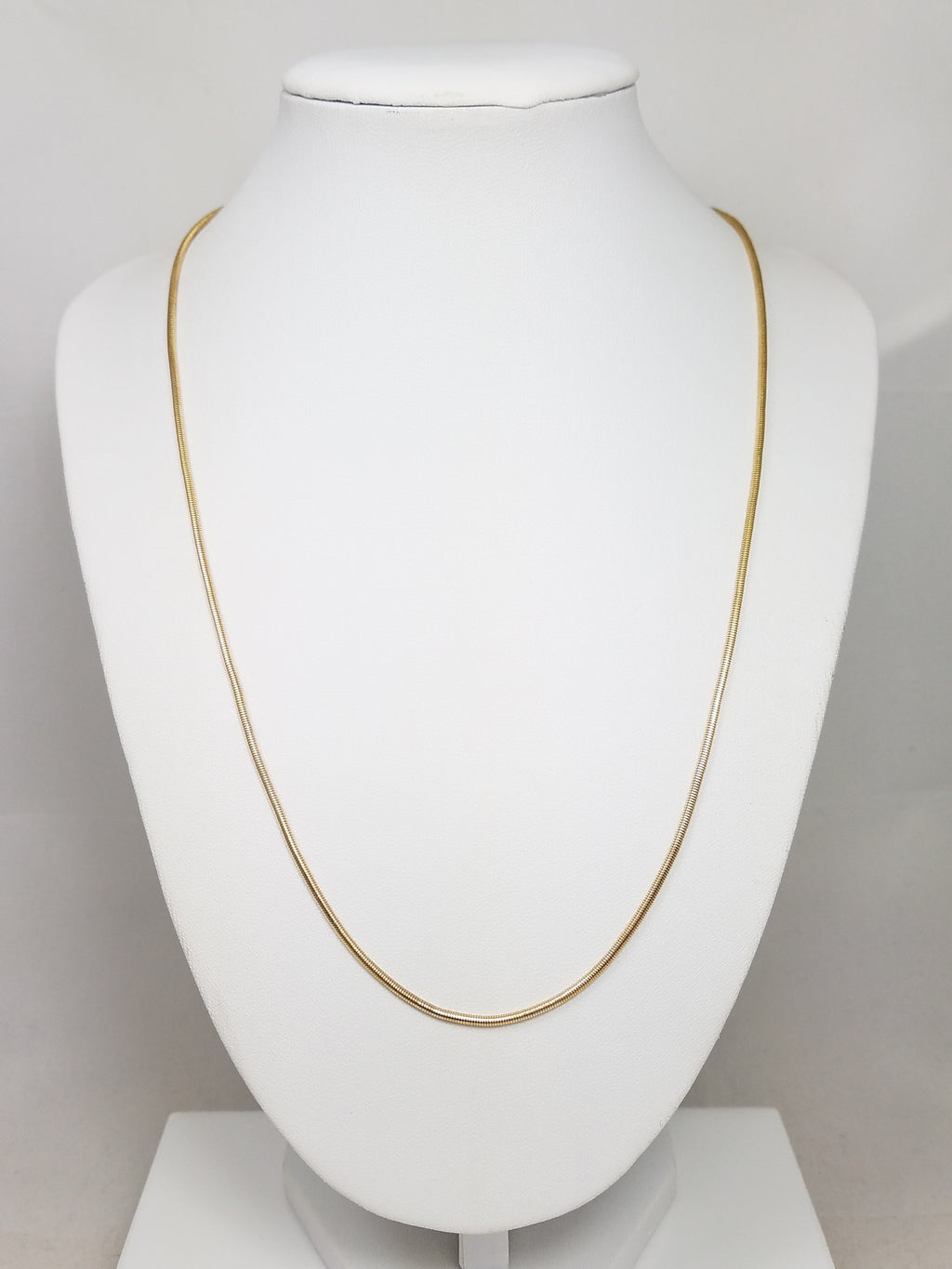 Sleek Snake Link 20.5" Necklace in 14k Yellow Gold