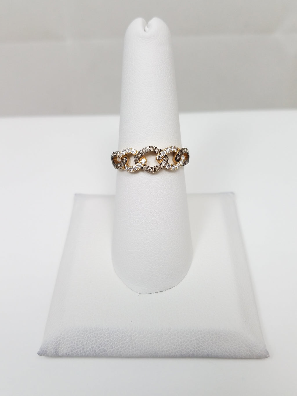 LeVian 14k Yellow Gold Chocolate Diamond Infinity Ring - $1600 Retail!