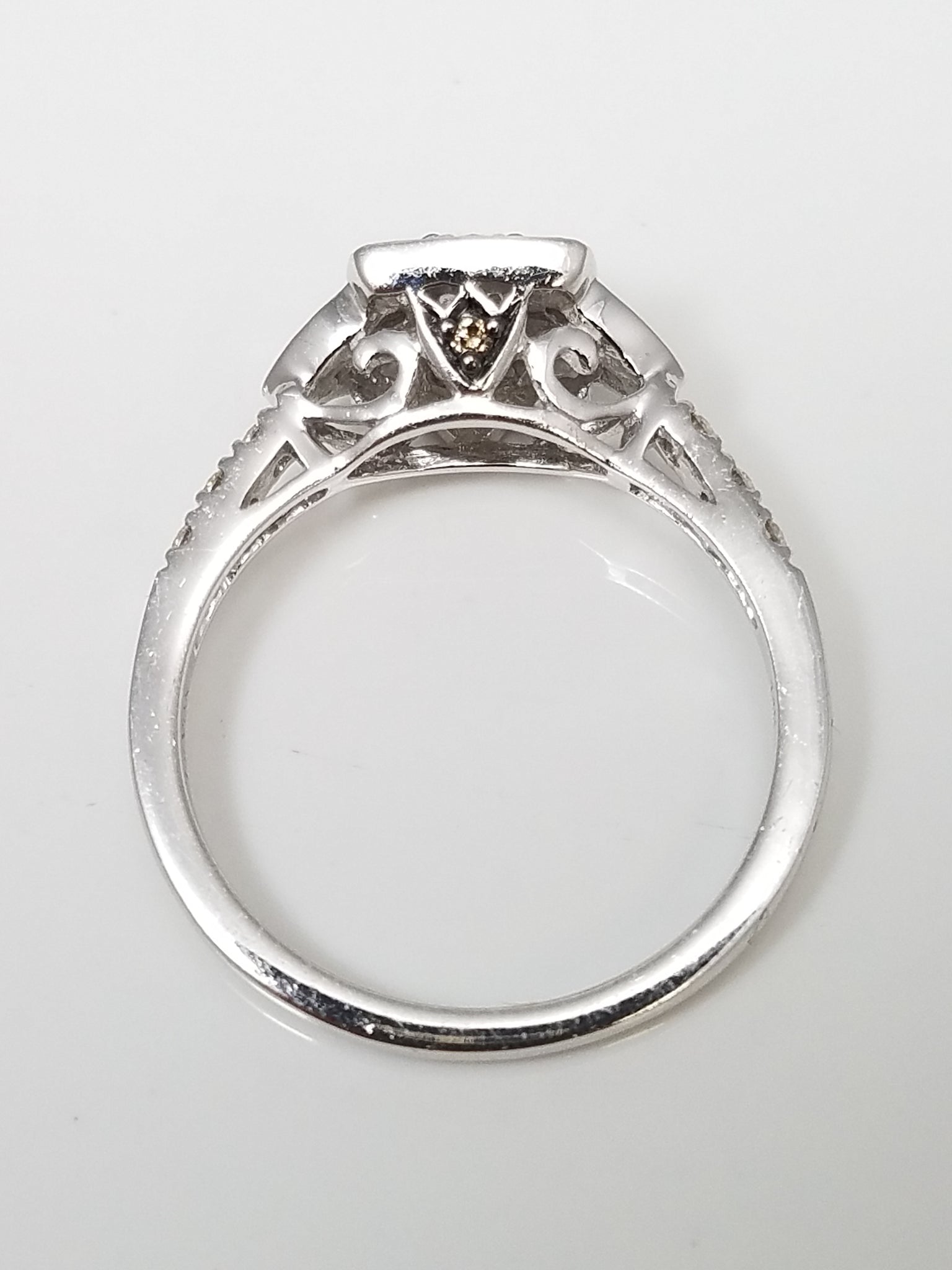 $1,500 Retail Le Vian Gleaming 14k White Gold Natural Diamond Engagement Ring