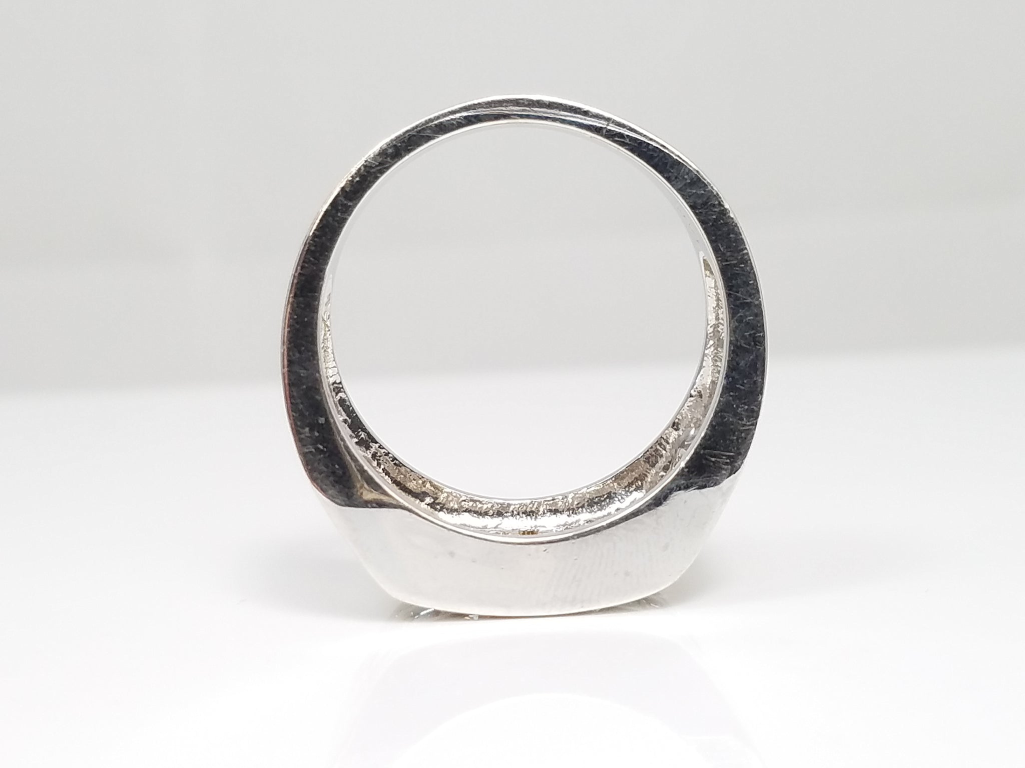 Dynamic Men's 14k White Gold 1ctw Natural Diamond Ring Band