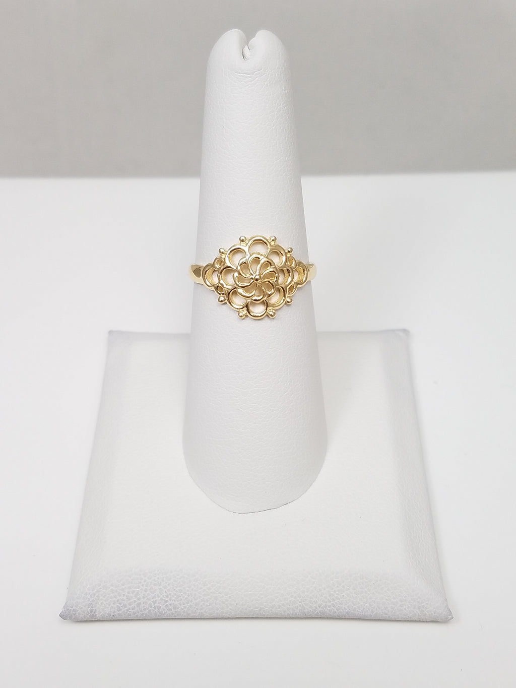 Cool 14k Yellow Gold Spider Web Design Ring