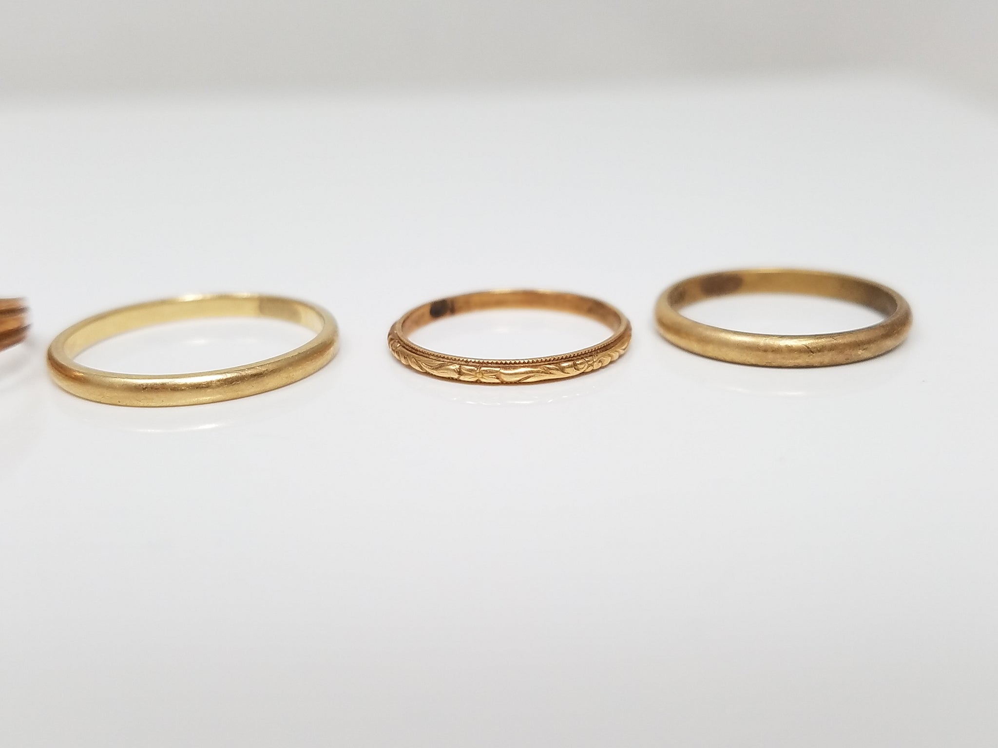 Vintage 10k/14k Gold Baby Ring Lot