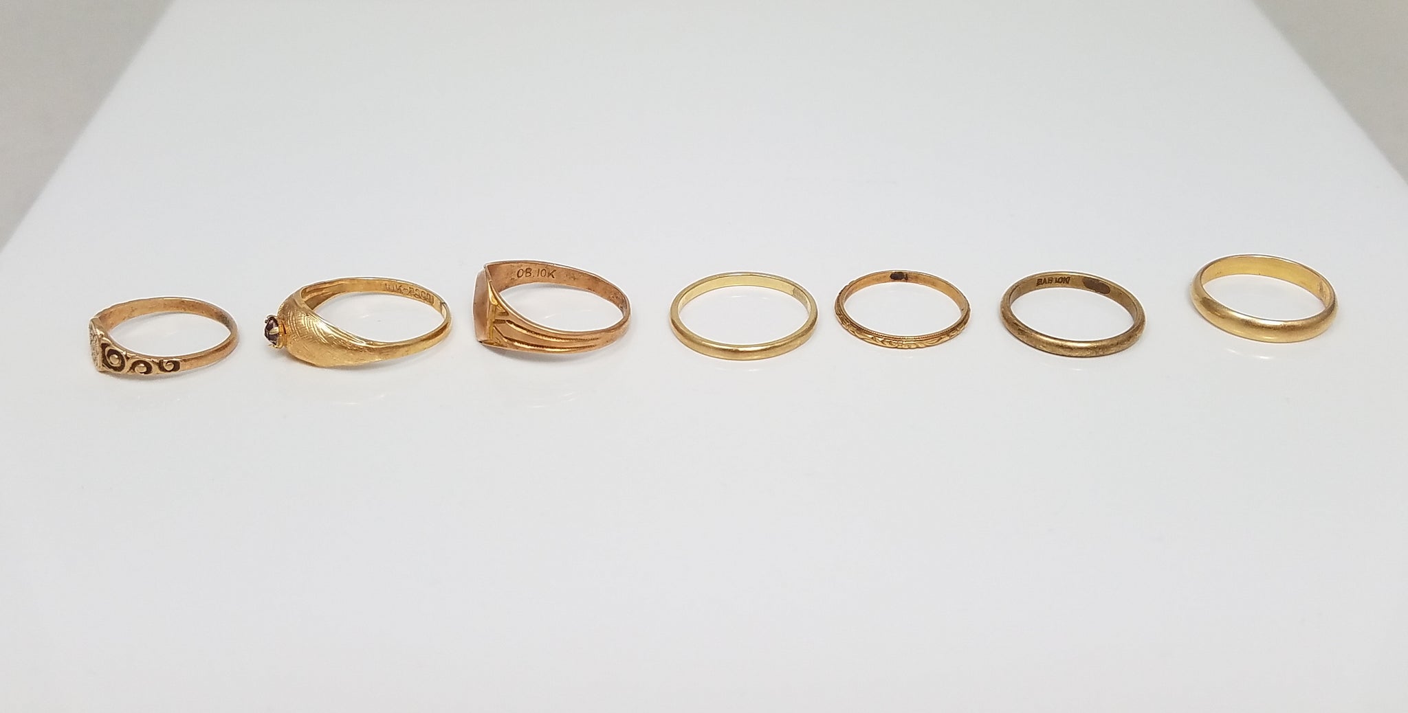 Vintage 10k/14k Gold Baby Ring Lot