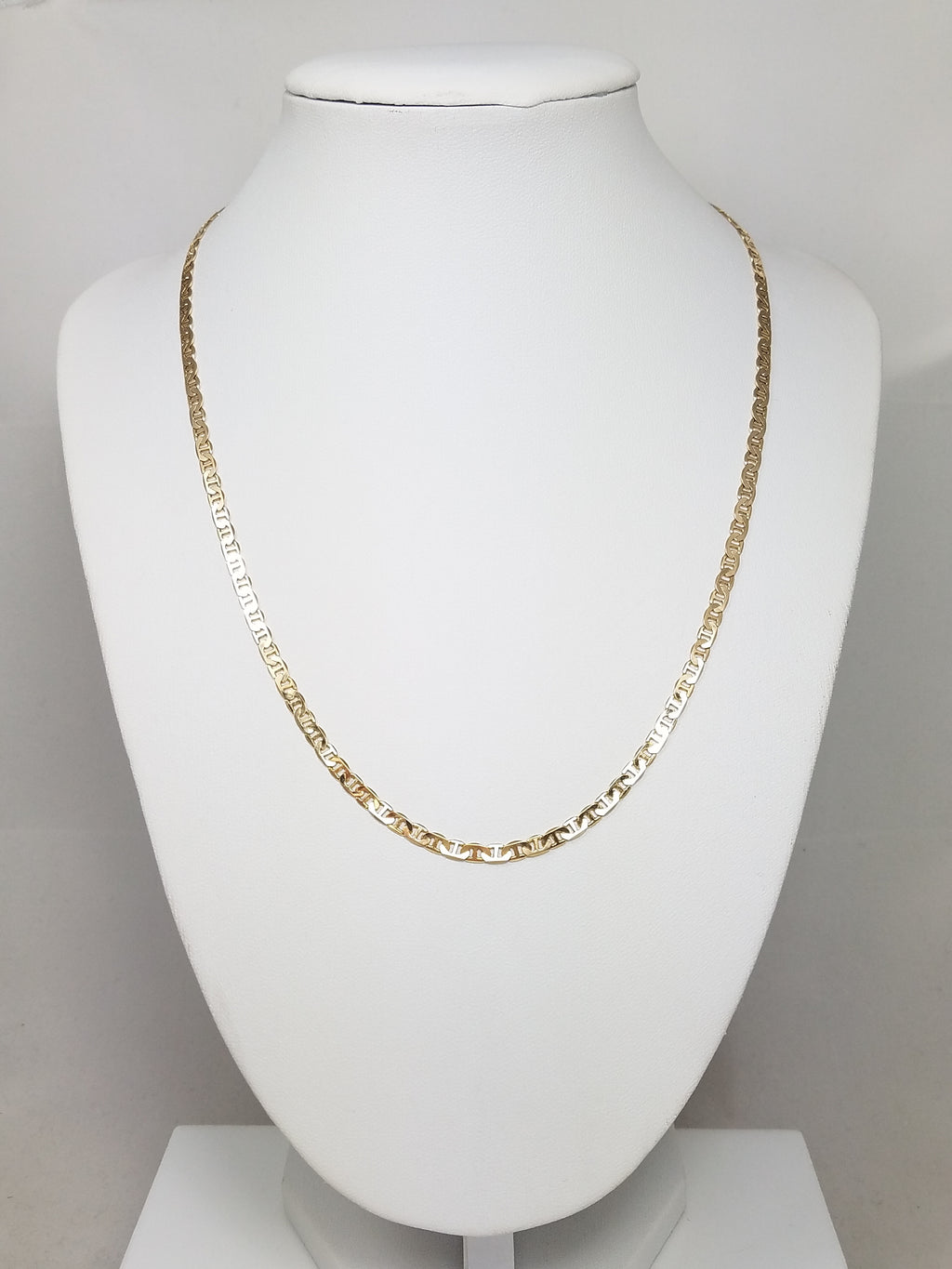 10k Yellow Gold Anchor Link 3.5mm/18" Necklace