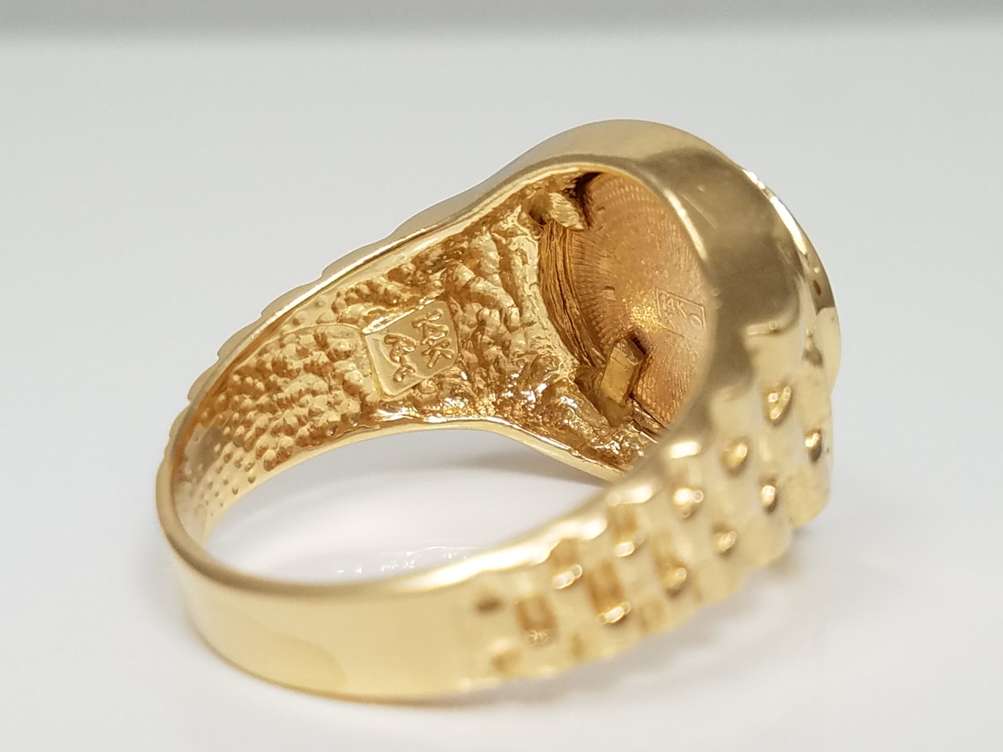 Attractive 14k Yellow Gold Virgo Token Ring – Rick Kleinvehn Diamond ...
