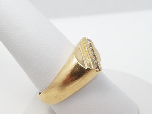 Men's 1/4ctw Natural Diamond 14k Gold Ring