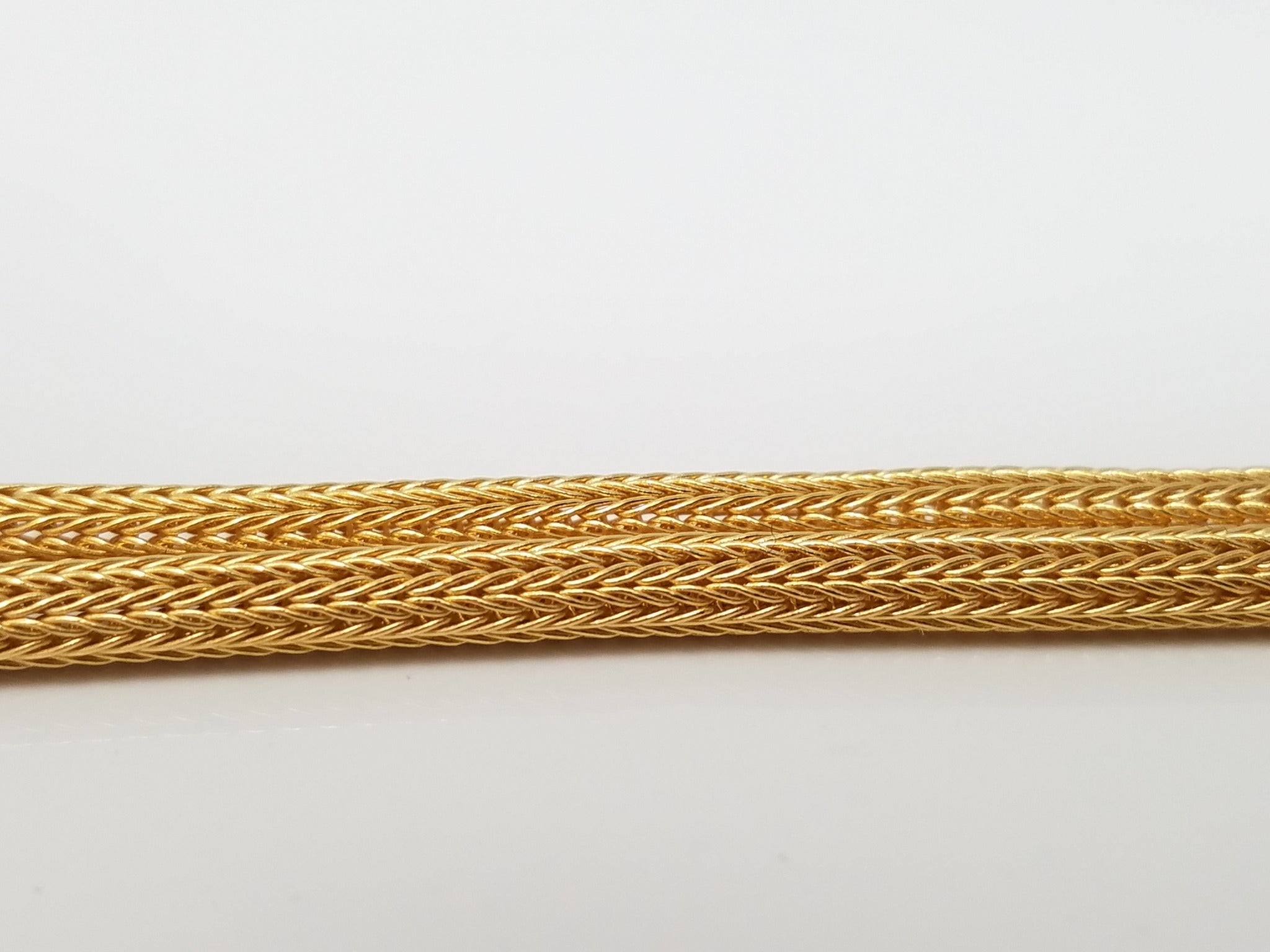 19.2k  .800 Gold 17" Round Foxtail Link Necklace Portugal