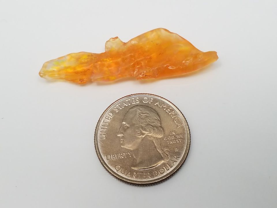 Cool Mexican Fire Opal Carved Fish