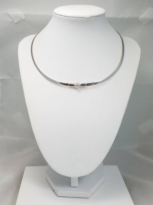 Versatile 16" 18k Yellow & White Gold Natural Diamond Reversible Necklace