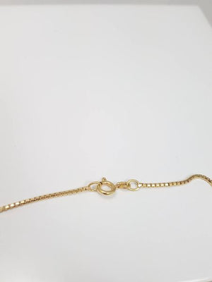 Italian 20" Solid 18k Yellow Gold Fancy Box Link Chain