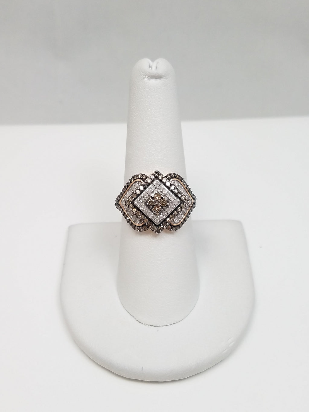 Fashionable 10k Rose Gold Natural Diamond Custom Ring