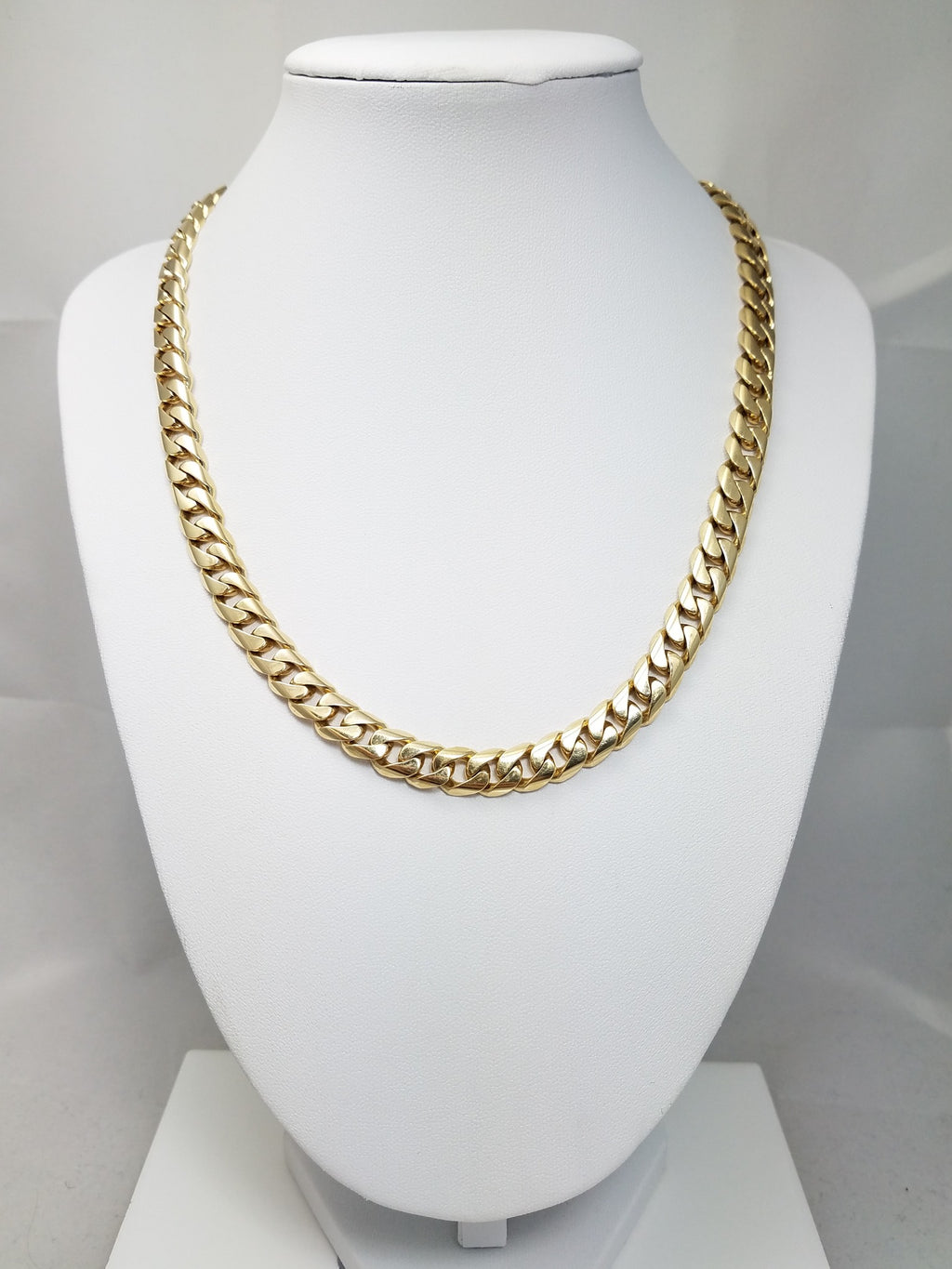 Impressive Solid 14k Yellow Gold 18"/8.5mm Cuban Link Chain