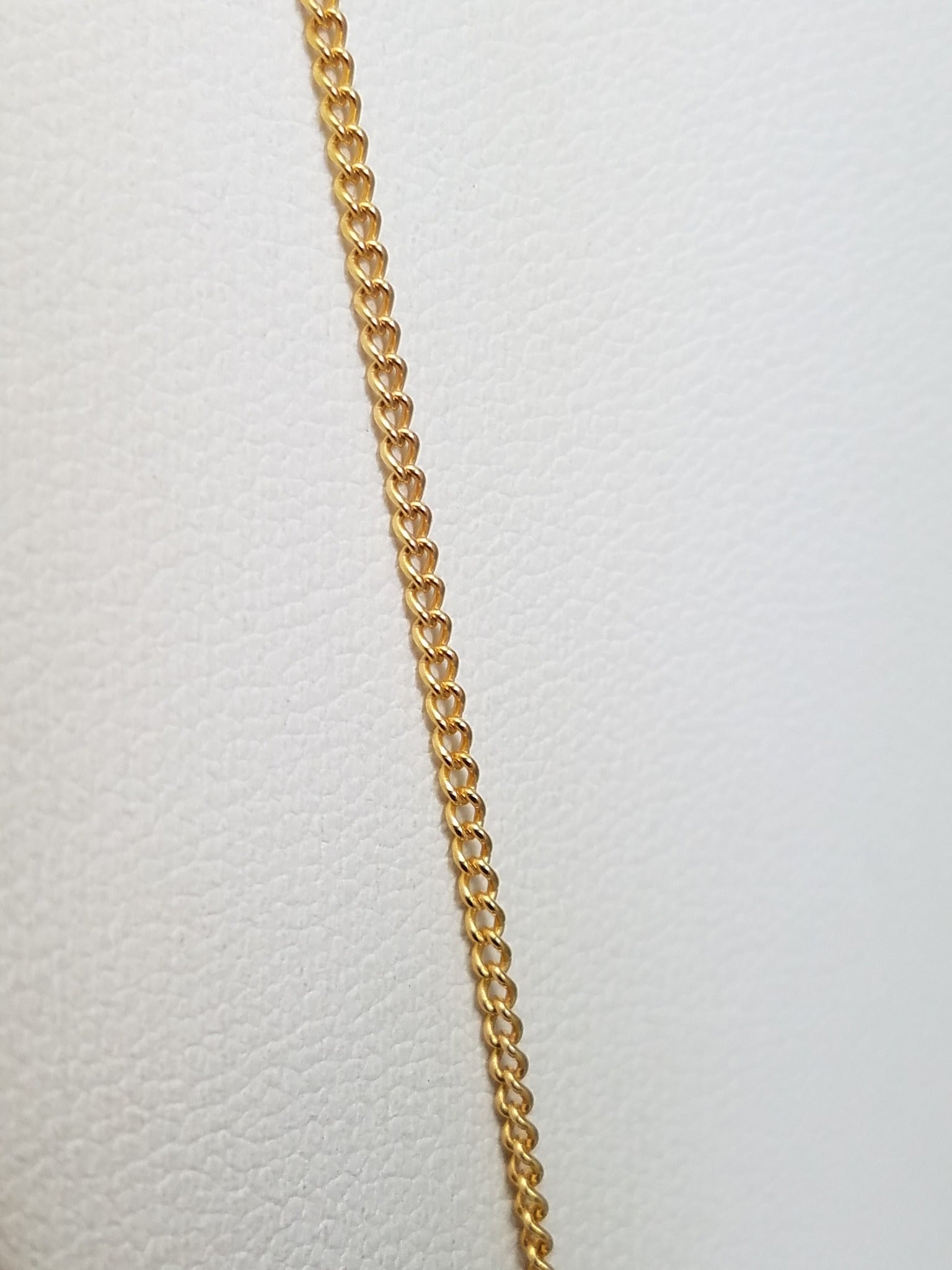 Standard 22" Solid 18k Yellow Gold Micro Link Chain Necklace