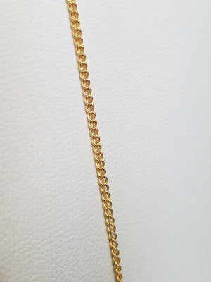 Standard 22" Solid 18k Yellow Gold Micro Link Chain Necklace