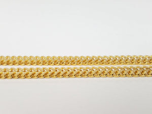 Stunning 24" Solid 14k Yellow Gold Franco Link Chain Necklace