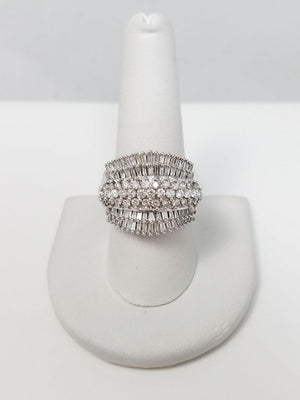 Show-Stopping 2ctw Natural Diamond 10k White Gold Ring