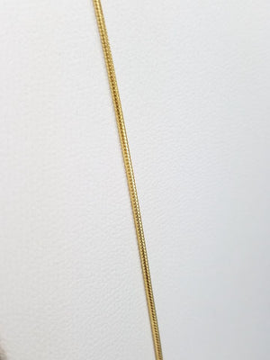 Sleek Snake Link 14k Yellow Gold 20" Necklace