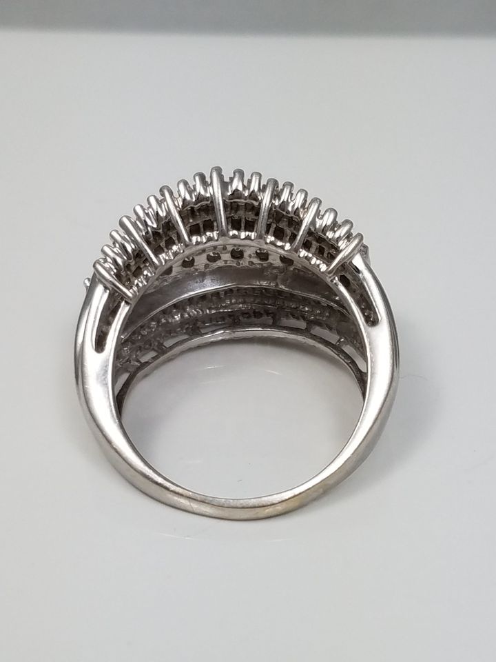 Show-Stopping 2ctw Natural Diamond 10k White Gold Ring