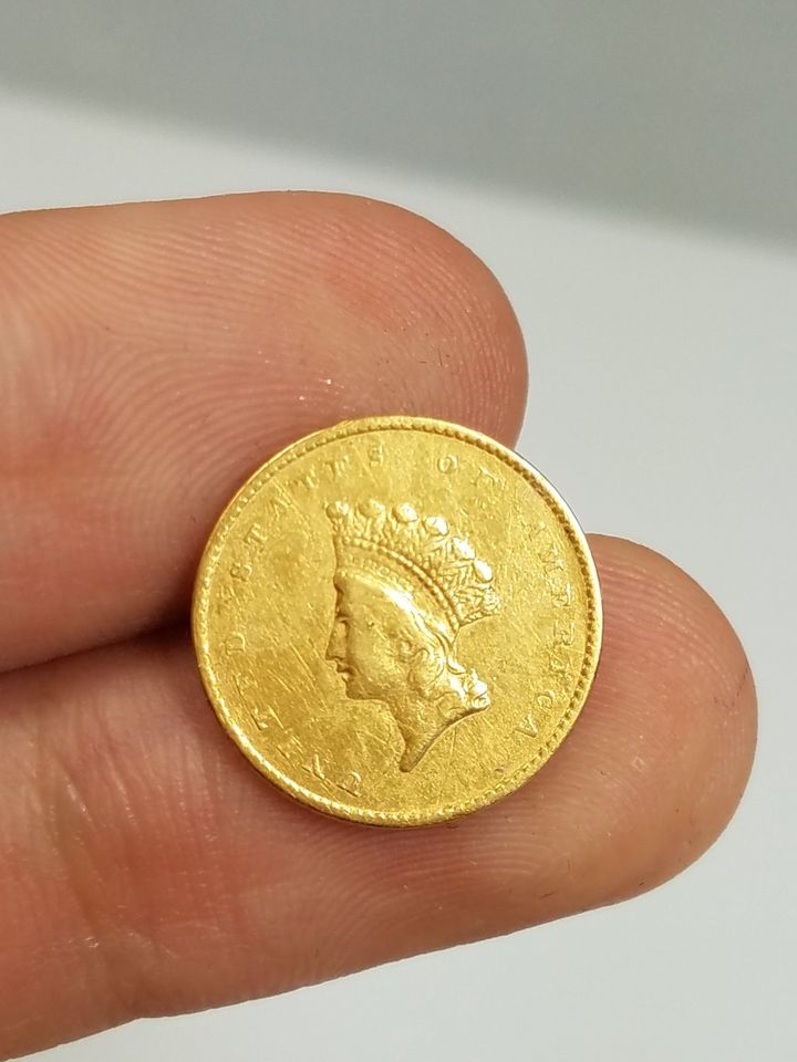 Mid 1800's $1 Liberty Gold Coin