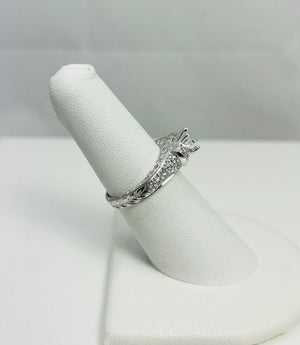 New! Stunning 14k White Gold Natural Diamond Engagement Ring Mount