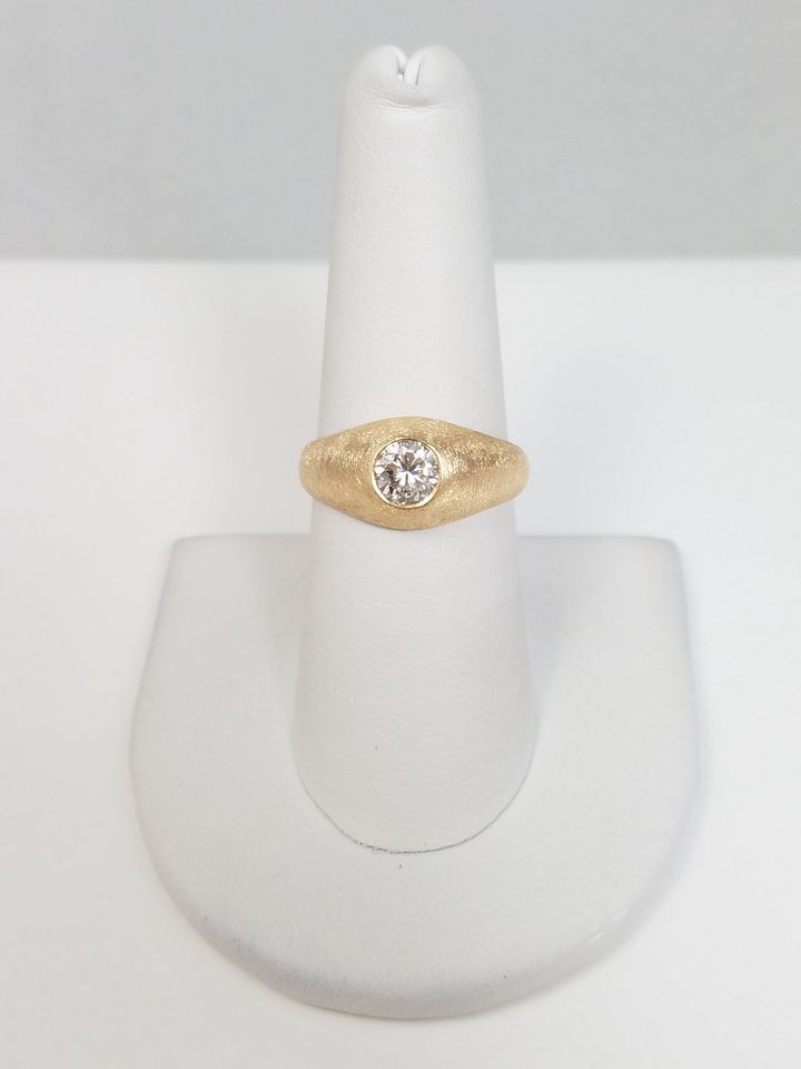 1/2ct Natural Diamond 14k Yellow Gold Engagement Ring