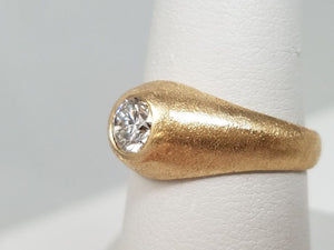 1/2ct Natural Diamond 14k Yellow Gold Engagement Ring