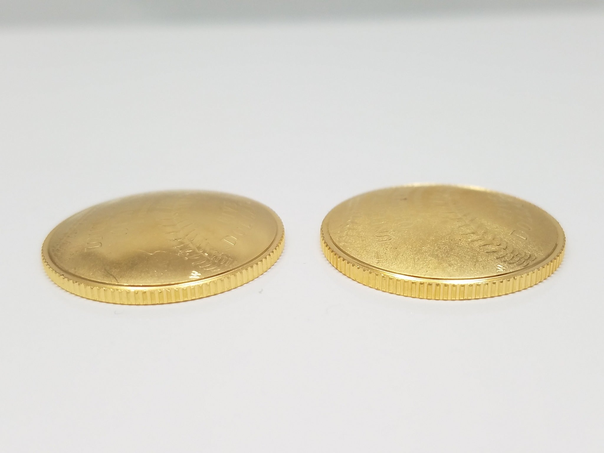 Two 2014 Domed U.S. Mint Baseball Gold Coins