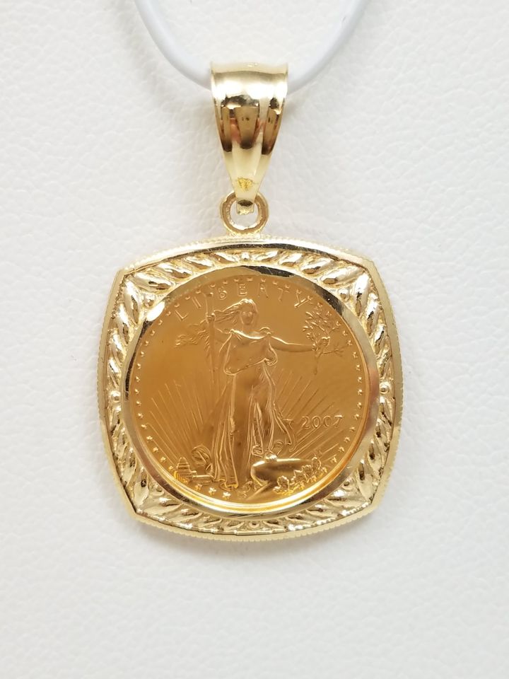 2007 $5 1/10oz Gold Coin Pendant