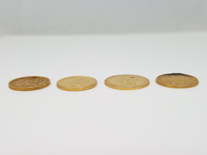 Four Mid 1800's U.S. $1 Gold Coins