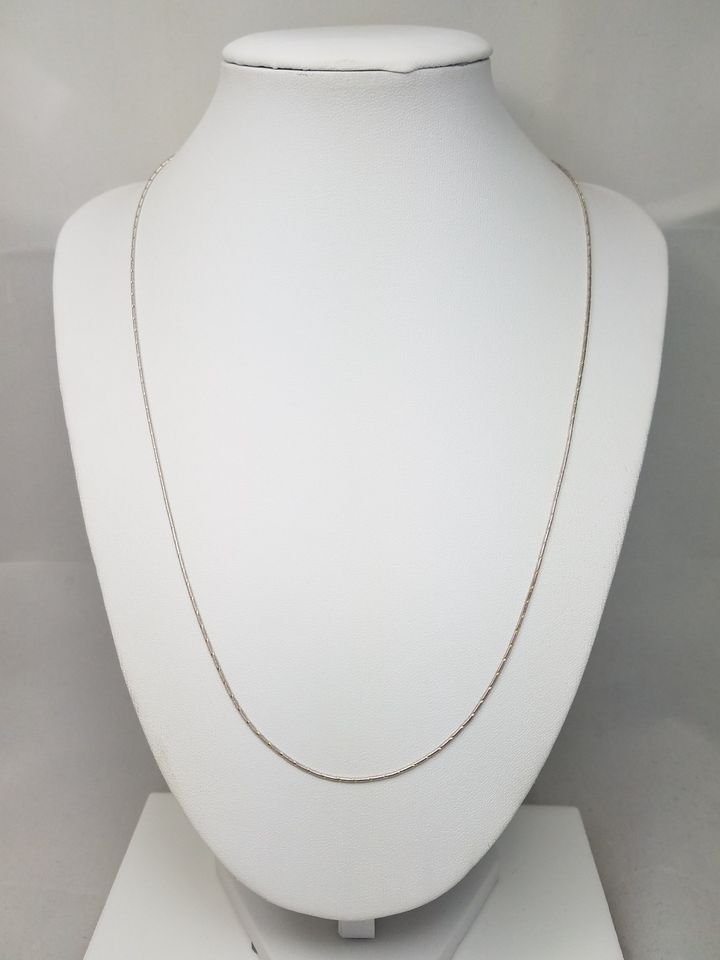 Versatile Solid 14k Two Tone Gold 20.75" Diamond Cut Snake Chain