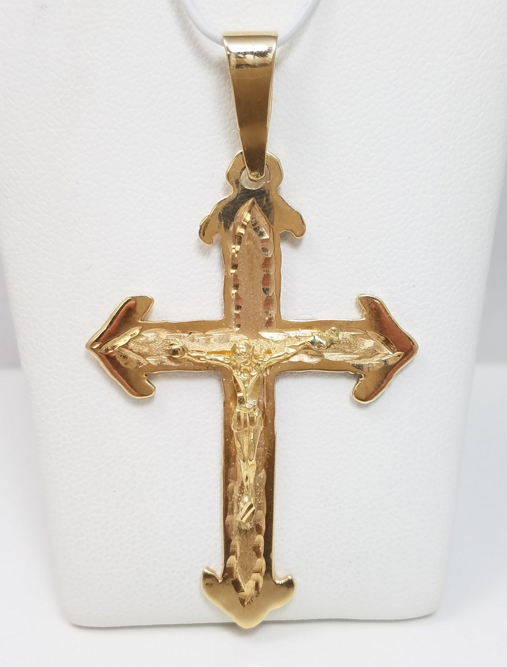 Mighty 10k Yellow Gold Crucifix Pendant