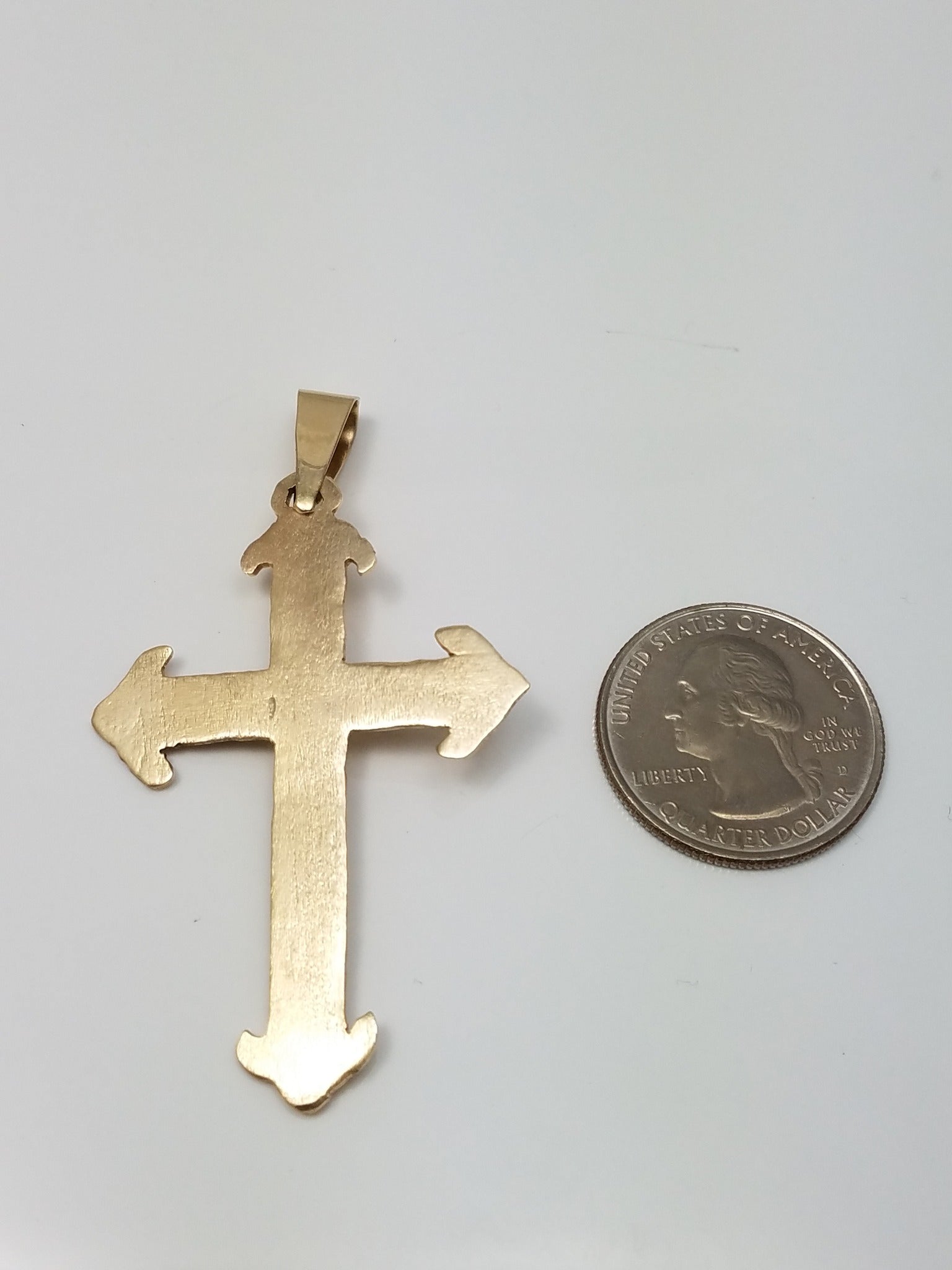 Mighty 10k Yellow Gold Crucifix Pendant