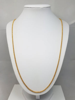 Deluxe Solid 20k+ Yellow Gold Fancy Rolo Link 24" Chain