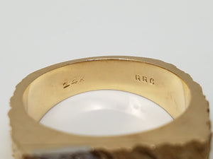 Men's 14k Yellow Gold Diamond Ring