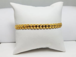 Sexy 7.25"- 8.25" Adjustable 22k Yellow Gold Fancy Link Bracelet