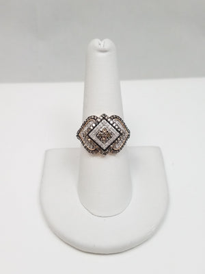 Fashionable 10k Rose Gold Natural Diamond Custom Ring