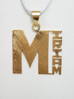 Vintage 14k Yellow Gold "MIRIAM" Pendant