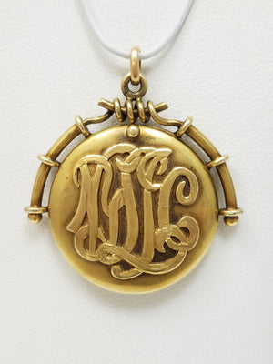 Retro Early 1900's 14k Solid Yellow Gold Locket/Watch Fob To Restore
