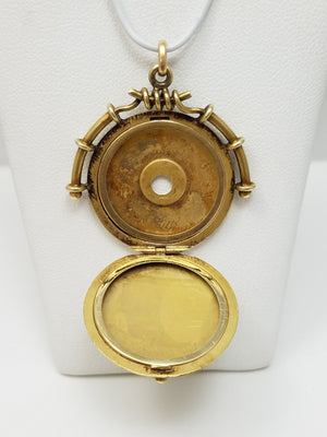 Retro Early 1900's 14k Solid Yellow Gold Locket/Watch Fob To Restore