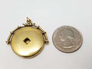 Retro Early 1900's 14k Solid Yellow Gold Locket/Watch Fob To Restore