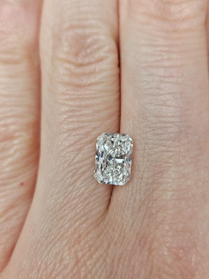 NEW IGI Certified 2.03ct Rectangular Brilliant Lab Grown Diamond