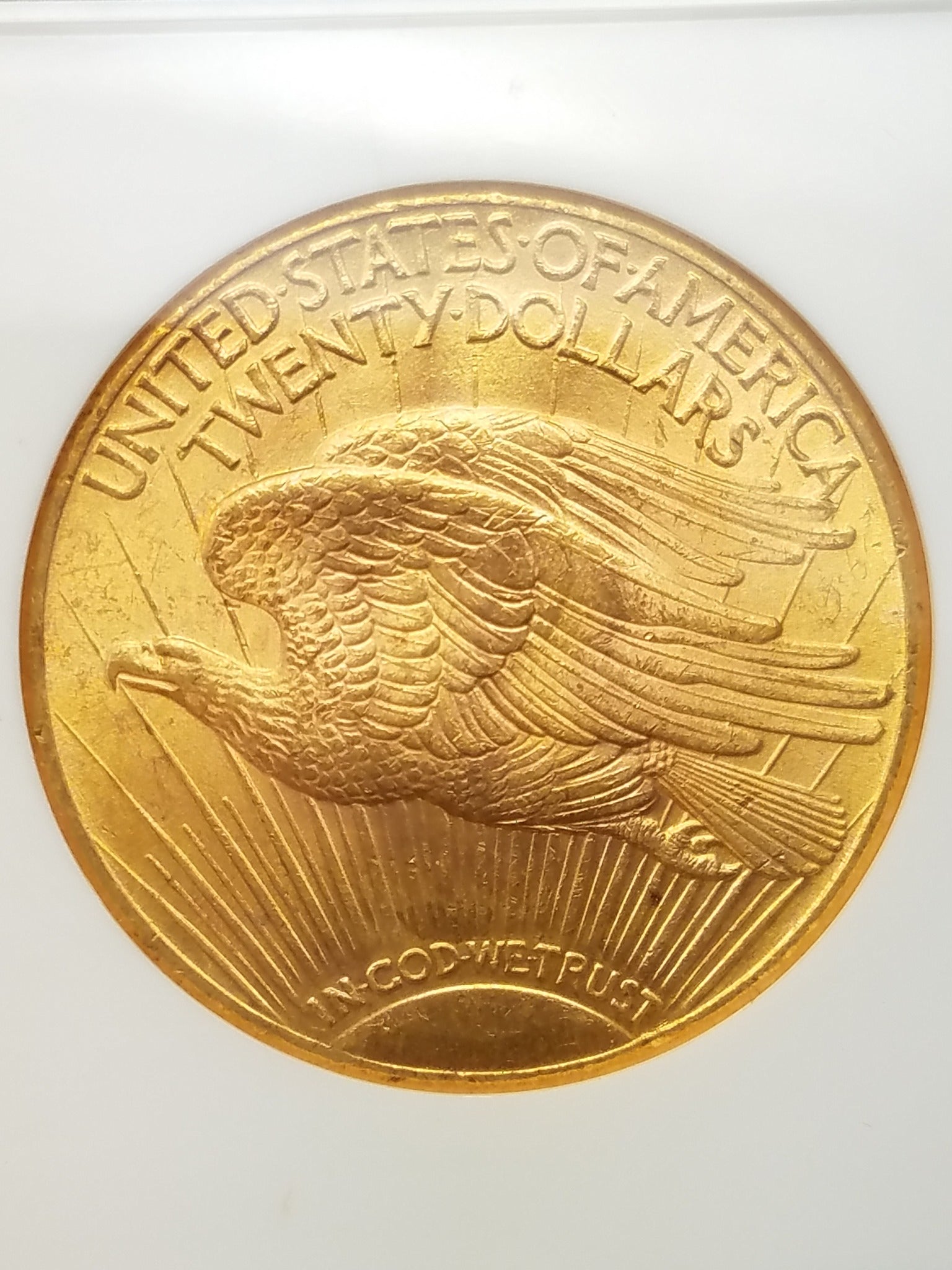 Majestic Certified 1925 US St Gaudens $20 Gold Coin MS-64