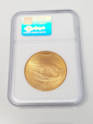 Majestic Certified 1925 US St Gaudens $20 Gold Coin MS-64