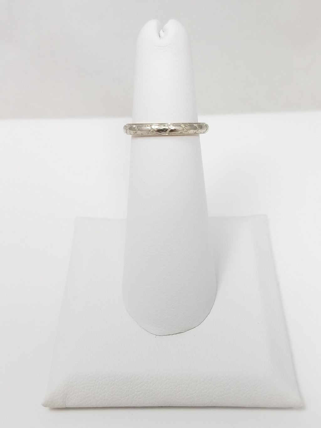 Elegant Vintage Decorative 18k Yellow Gold & Platinum Wedding Ring Band To Restore