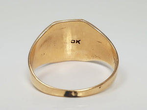 Art Deco Era 10k Yellow Gold Signet Ring