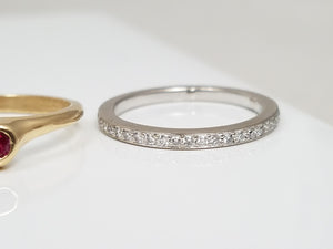 Seven Cool 10k-18k Gold Natural Gemstone Stack Ring Lot