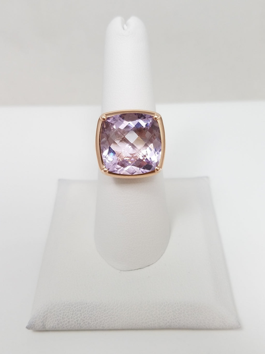Grand 14k RoseGold Natural Amethyst Tourmaline Ring