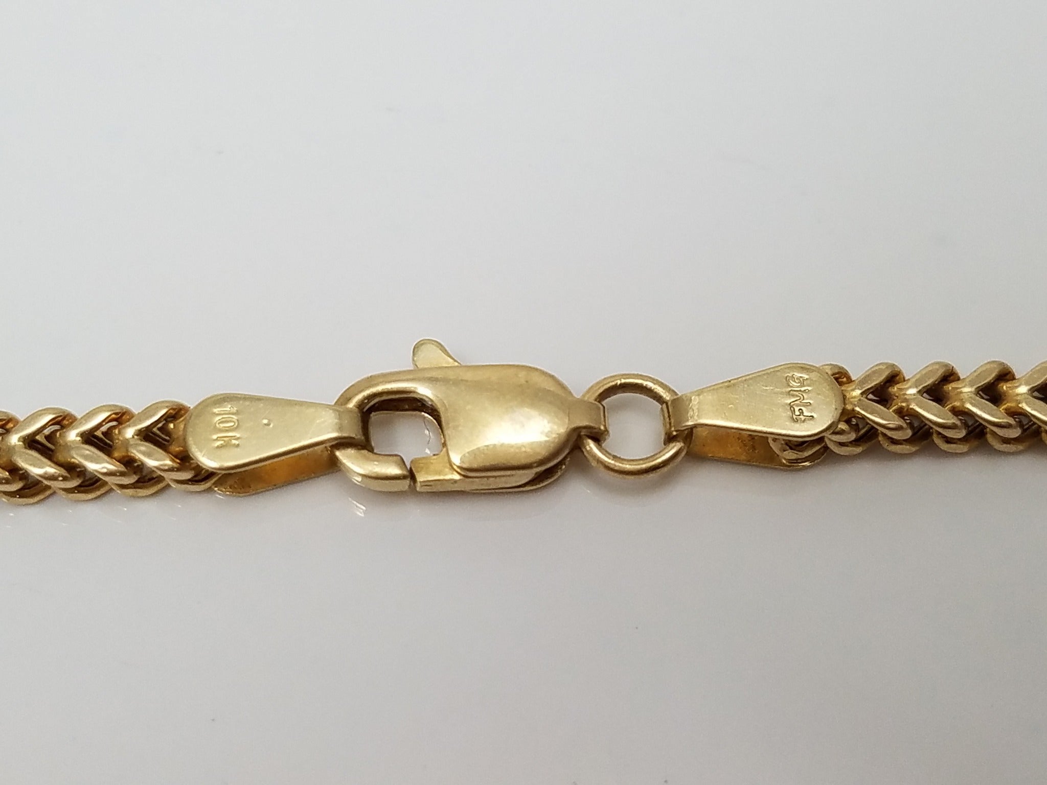 Majestic 20" Hollow 10k Yellow Gold Franco Link Chain Necklace